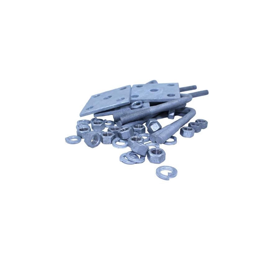 Axle Plate and U Bolt Kit   Galvanized   2 x 2 inch   for Single 並行輸入品_9