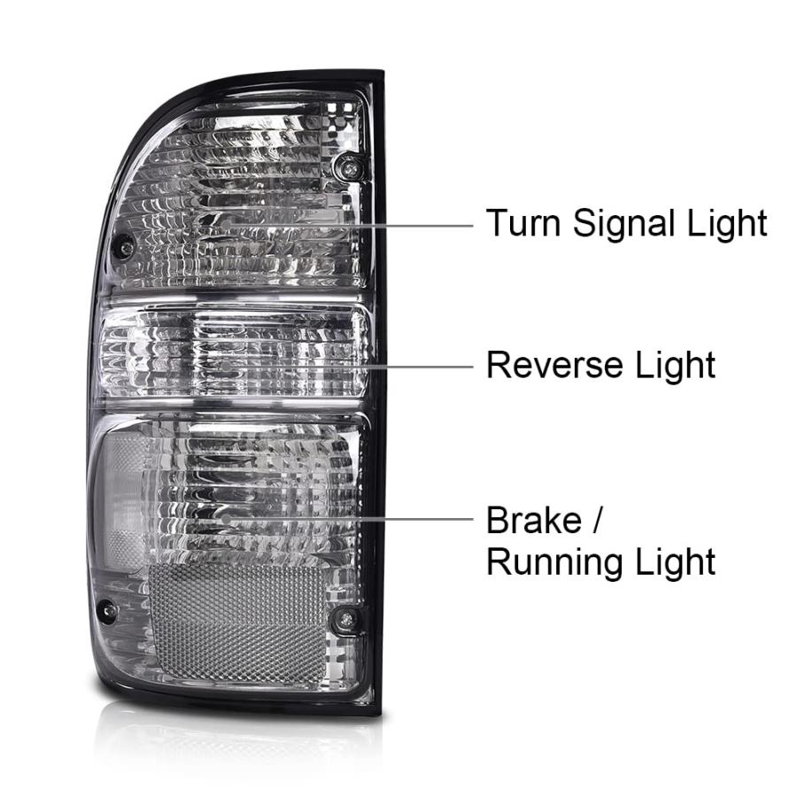 【並行輸入品】 G PLUS Rear Tail Light Brake Lamps With bulb Wiring Pair Compatiの画像