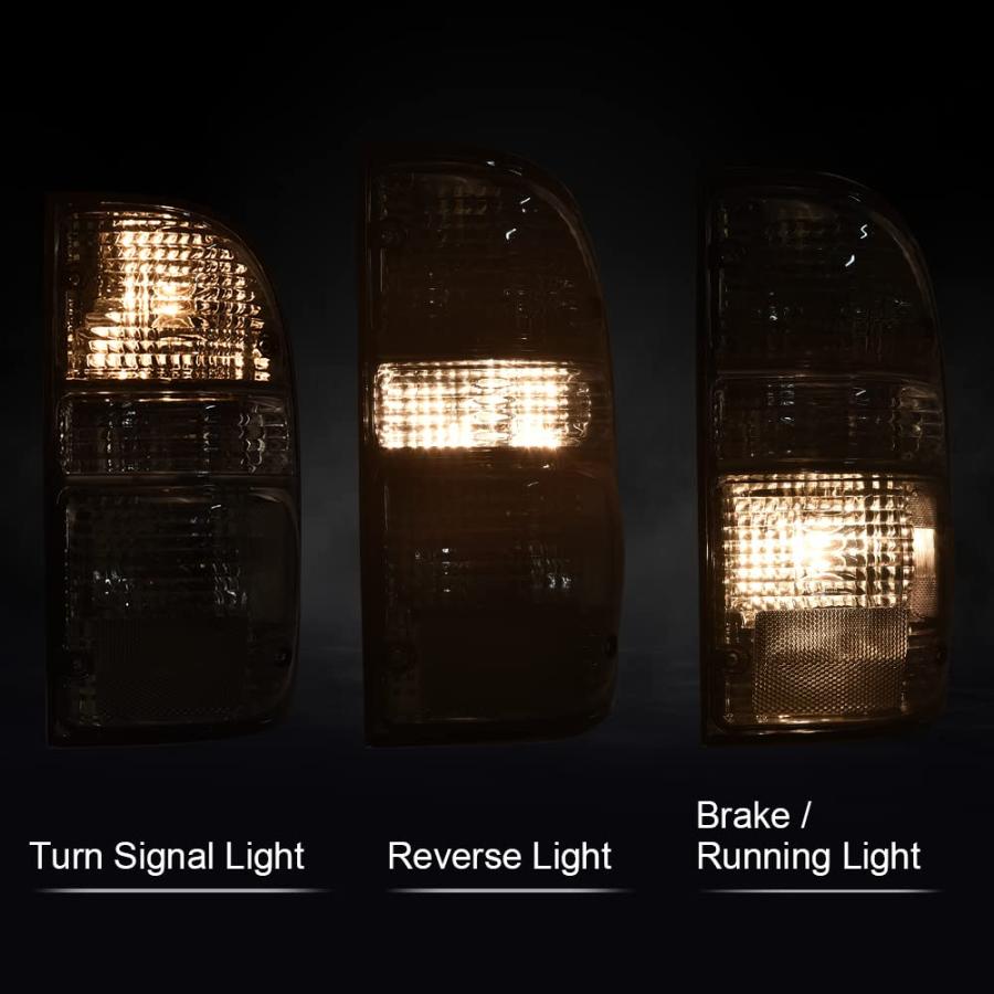 【並行輸入品】 G PLUS Rear Tail Light Brake Lamps With bulb Wiring Pair Compatiの画像