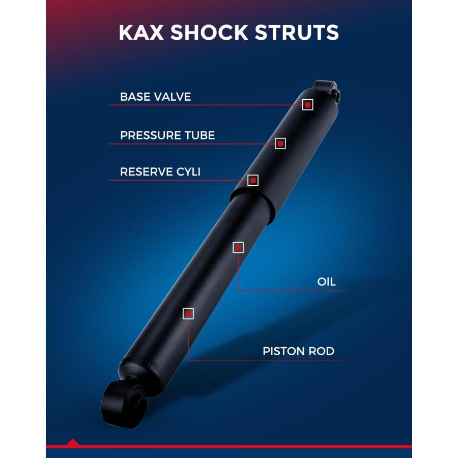 KAX Front Pair Shock Absorber 344383 Replacement for Chevrolet S 並行輸入品_3