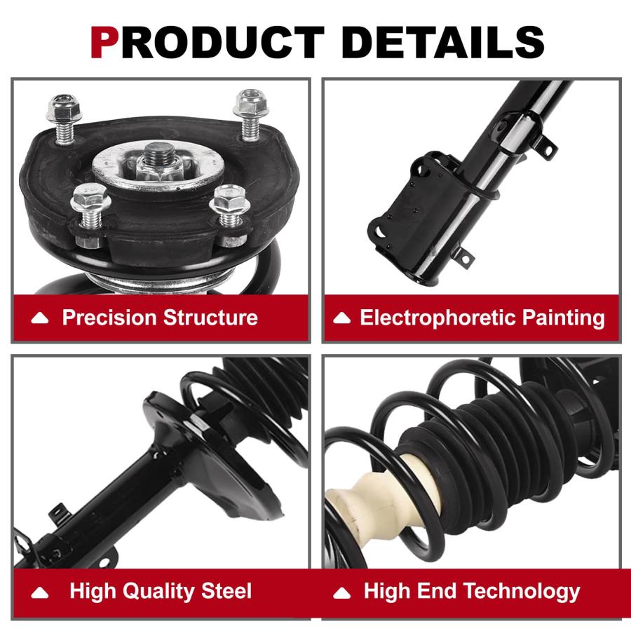 【並行輸入品】 TOPAZ Rear Left and Right Complete Strut Shock Assembly 171953 1_3