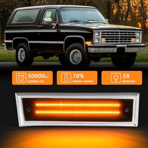 【並行輸入品】 NEIFILES Front LED Side Marker Lights Fender Bumper Lamps Compat