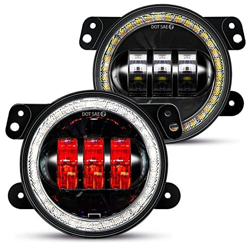 Galvor 2 PCS 4 Inch LED Front Bumper Fog Light Compatible with 2 並行輸入品の画像
