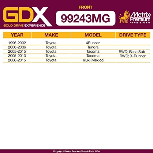Metrix Premium Chassis Parts GDX 2 PC Front Sway Bar Stabilize 並行輸入品_4