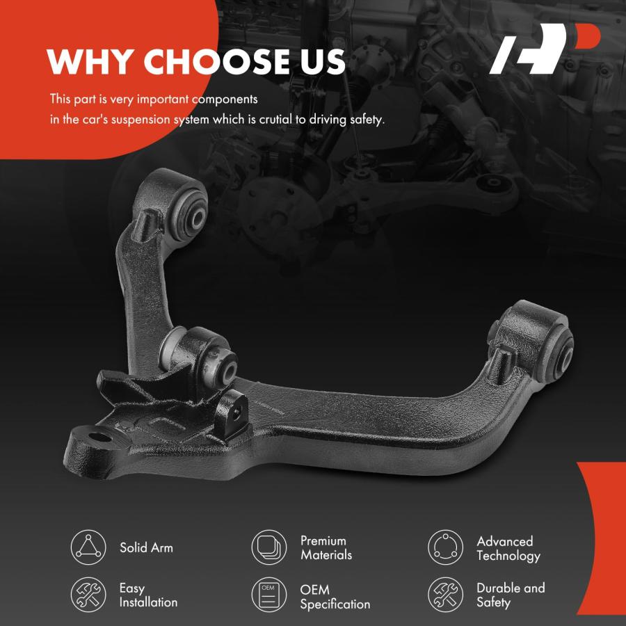 A Premium Front Right Lower Control Arm, with Bushing, Compatibl 並行輸入品の画像