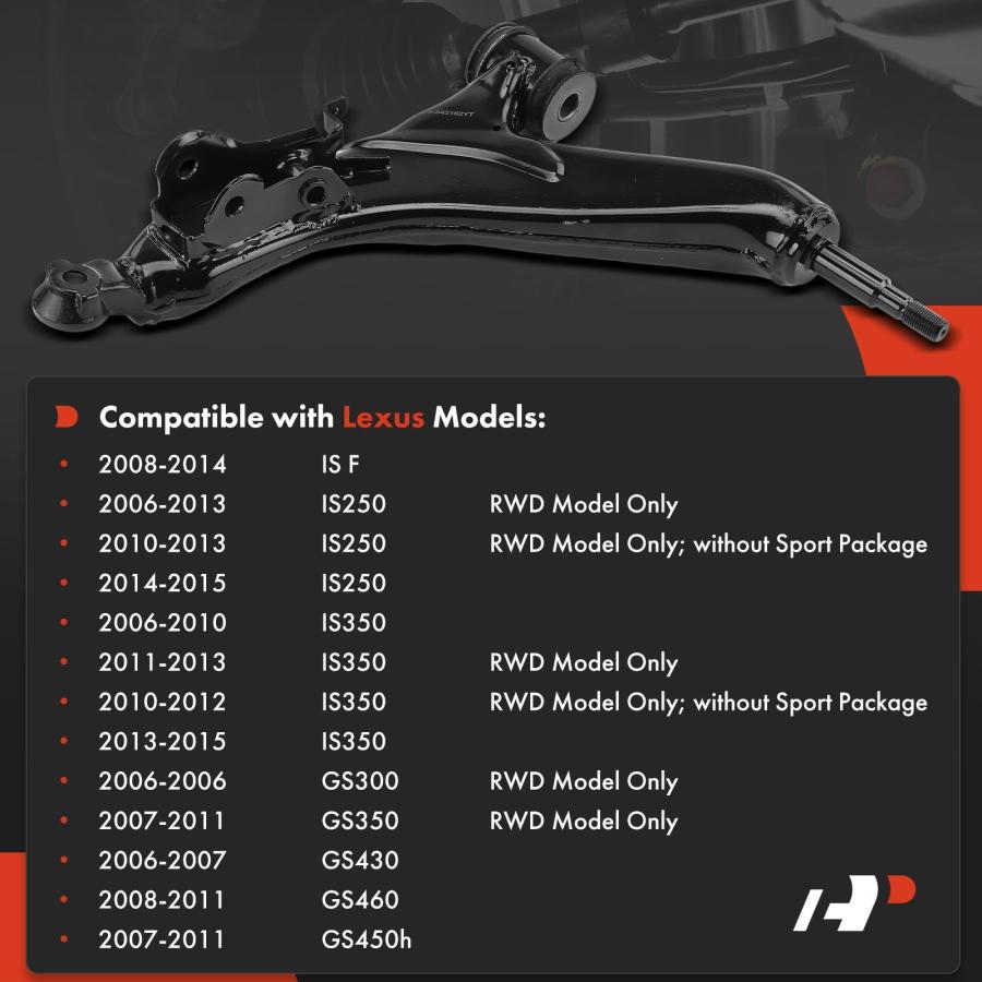 A Premium コントロールアーム 交換用 レクサス IS250 2006 2015 IS350 GS300 GS350 GS 並行輸入品_3