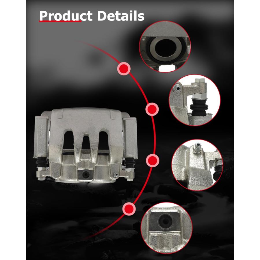 cciyu Rear Right Brake Caliper With Bracket 18B4920 For Ford 200 並行輸入品_9