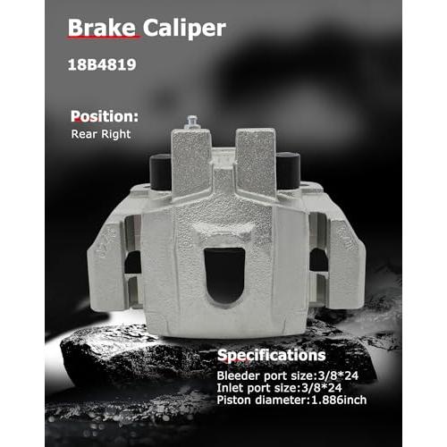 cciyu Rear Right Brake Caliper With Bracket 18B4819 For Jeep 199 並行輸入品_7