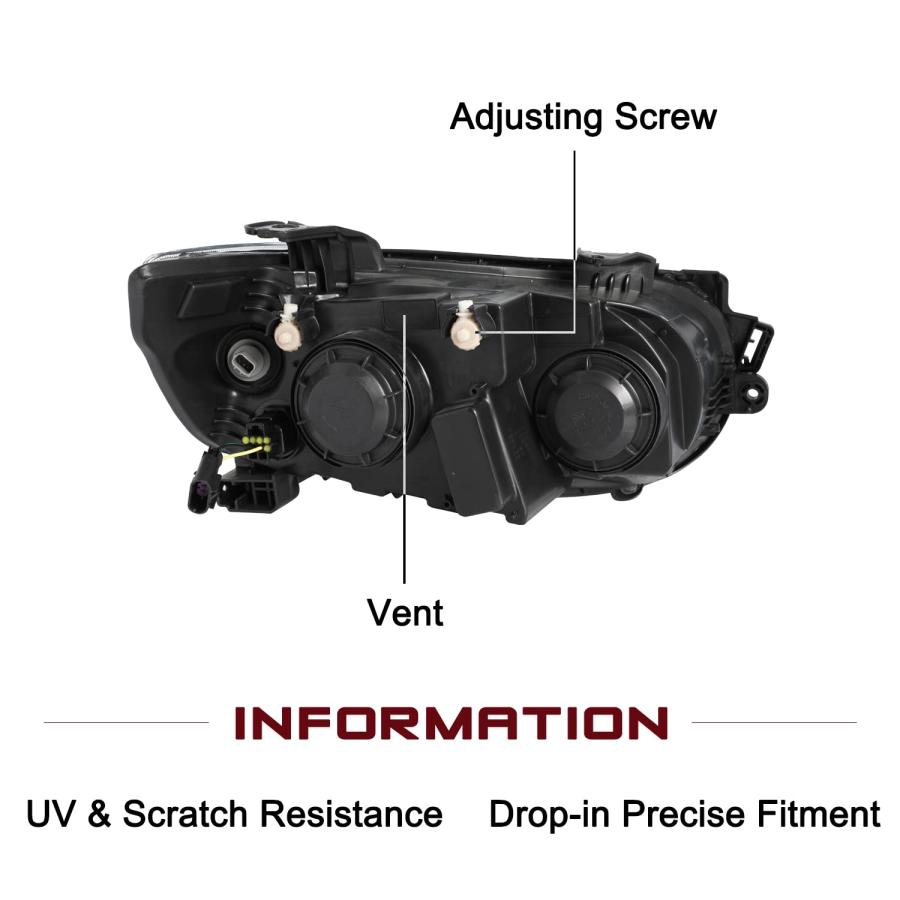 JSBOYAT ハロゲンヘッドライトアセンブリ交換用 2012 2016 Chevy Sonic クロムベゼル OEスタイル 工場 並行輸入品の画像