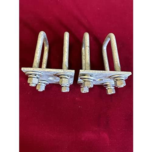 Oconee Steel Works Single Axle Galvanized U Bolt Kit for mountin 並行輸入品_4