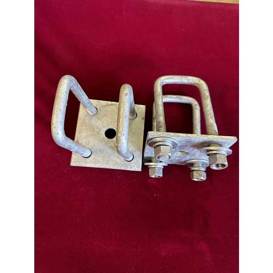 Oconee Steel Works Single Axle Galvanized U Bolt Kit for mountin 並行輸入品_6