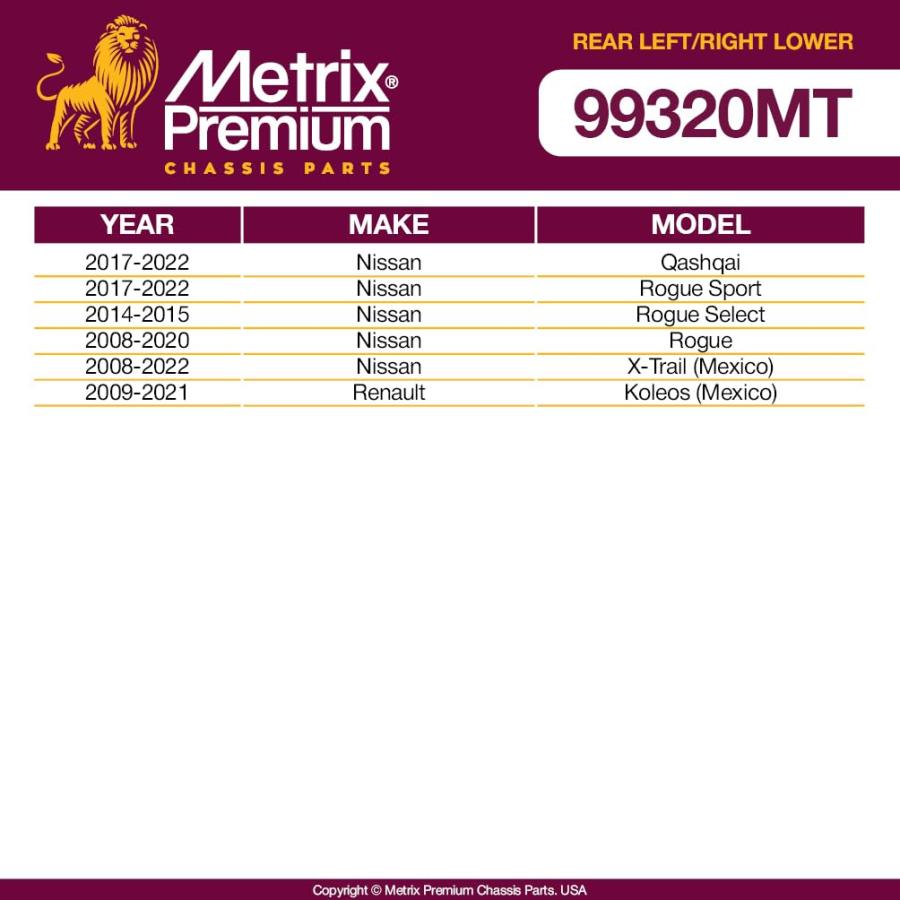【並行輸入品】 Metrix Premium Chassis Parts Rear Left & Right Lower Control A_3