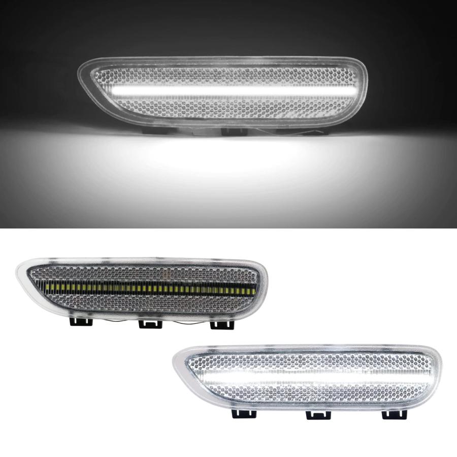 Mynoway フロントバンパーLEDリフレクターライト 交換用 3シリーズ E46 323Ci 325Ci 328Ci クーペコ 並行輸入品の画像