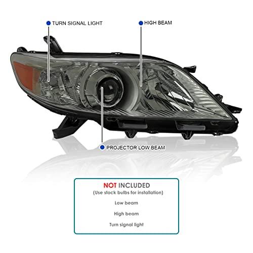 Spec D Tuning クロームハウジング スモークレンズ ヘッドライト プロジェクター付き 2011 2020 トヨタ シエ 並行輸入品の画像