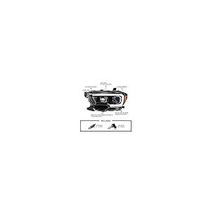 Spec D Tuning Jet Black Housing Clear Lens Projector Headlights 並行輸入品