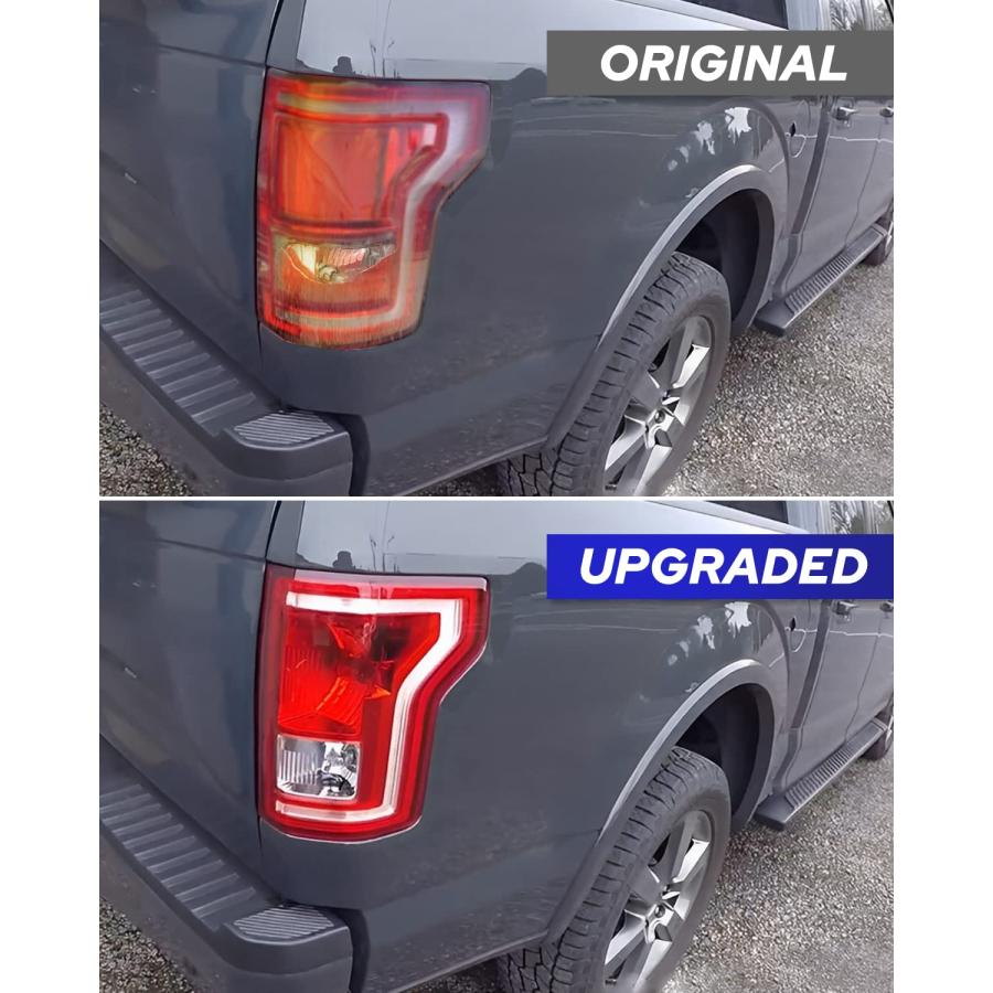 AUTOONE F150 テールライトアセンブリ リアランプ ハロゲン電球付き 交換用 2016 2017 フォード F 150  並行輸入品の画像