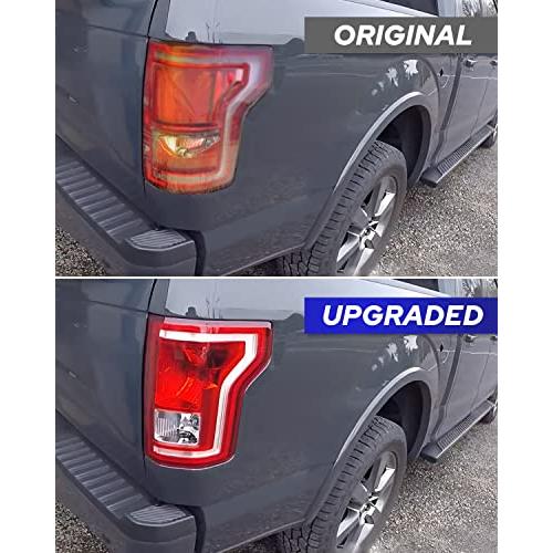 AUTOONE F150 テールライトアセンブリ リアランプ ハロゲン電球付き 交換用 2016 2017 フォード F 150  並行輸入品の画像