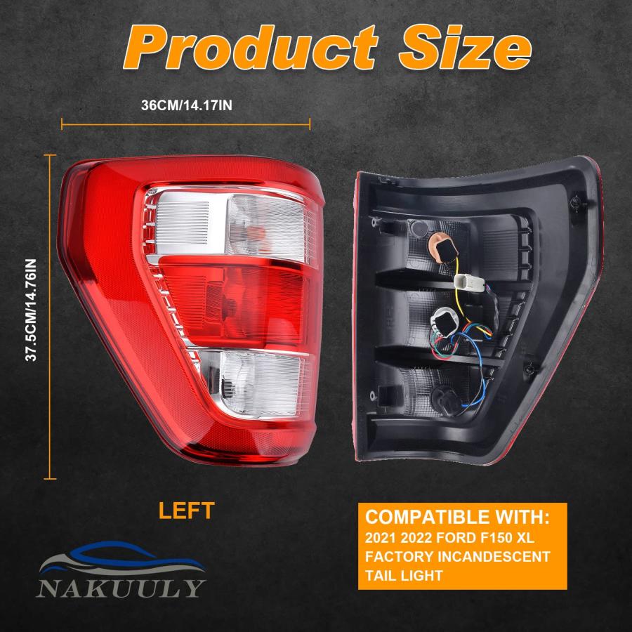 【並行輸入品】 Nakuuly Tail Light Assembly Compatible With 2021 2022 2023 Ford_3