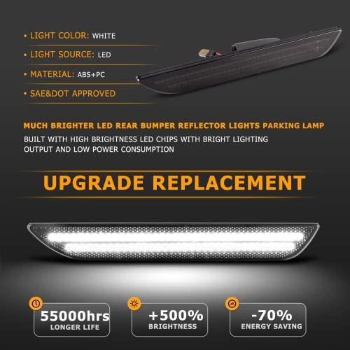 Gempro LEDサイドマーカーライト フォード・マスタング 2015 2023 リア用 ホワイト フェンダーマーカー リフレク 並行輸入品の画像