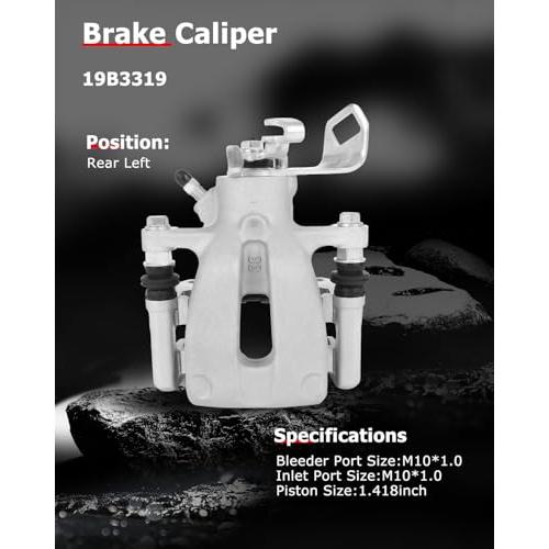 cciyu Rear Left Brake Caliper With Bracket 19B3319 For Mini For 並行輸入品