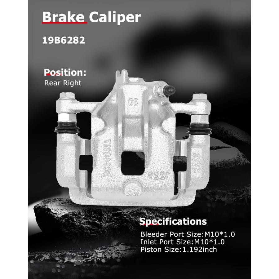 cciyu Rear Right Brake Caliper With Bracket 19B6282 For Kia For 並行輸入品_6