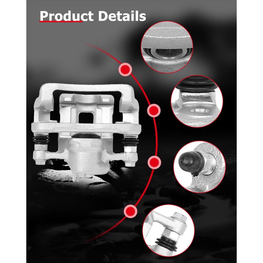 cciyu Rear Right Brake Caliper With Bracket 19B6282 For Kia For 並行輸入品_9
