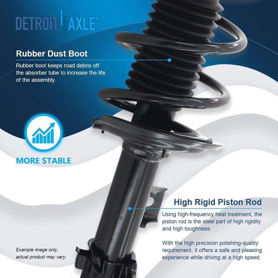 【並行輸入品】 Detroit Axle   6pc Front Struts Shocks Kit for 2011 2016 Hyundai_9
