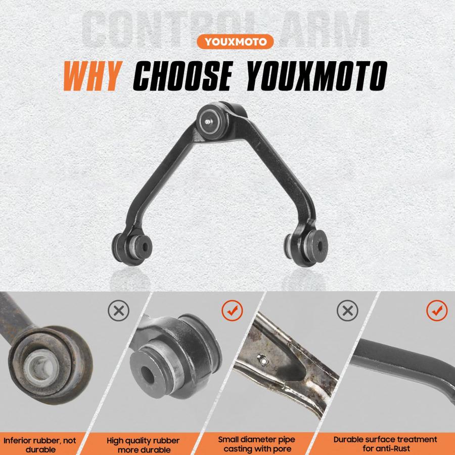 【並行輸入品】 Front Upper Control Arm \u0026 Lower Ball Joints Fit for Ford Explore_8