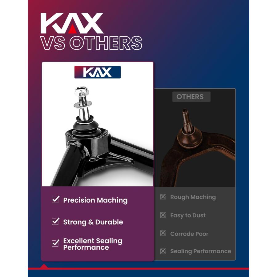 KAX フロントアッパーコントロールアーム 2 4インチ リフト