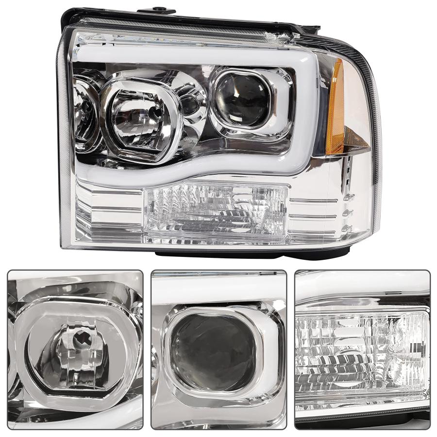 HECASA LED プロジェクターヘッドライト 2005 2007 フォード F250 F350 F450 F550 スーパーデ 並行輸入品_9