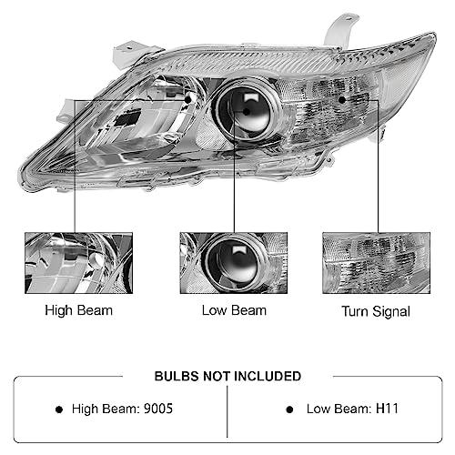 ALZIRIA ヘッドライトアセンブリ 交換用 2010 トヨタ カムリ 2011 トヨタ カムリ 10 カムリ 11 カムリ プ 並行輸入品の画像