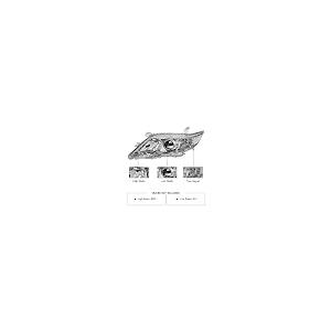 ALZIRIA ヘッドライトアセンブリ 交換用 2010 トヨタ カムリ 2011 トヨタ カムリ 10 カムリ 11 カムリ プ 並行輸入品の画像