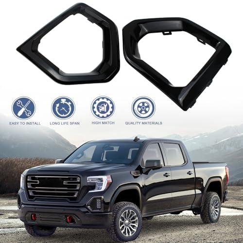 【並行輸入品】COOL STAR フロントフォグライト アウターベゼルカバー 2019 2021 GMC Sierra 1500 4ドア Denの画像