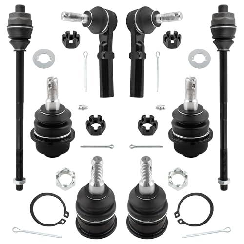 【並行輸入品】 MYSMOT Front Upper & Lower Ball Joints Inner & Outer Tie Rod End