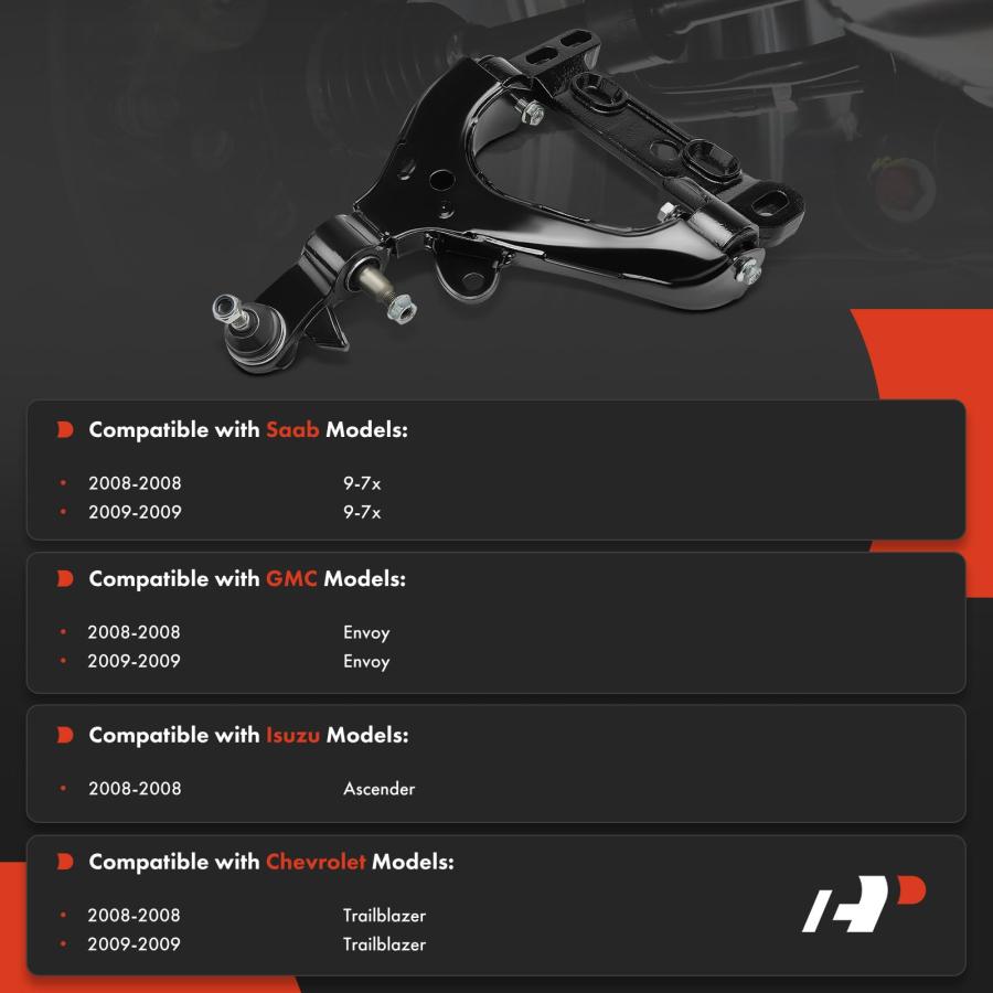 A Premium Front Left Lower Control Arm, with Ball Joint & Bushin 並行輸入品の画像