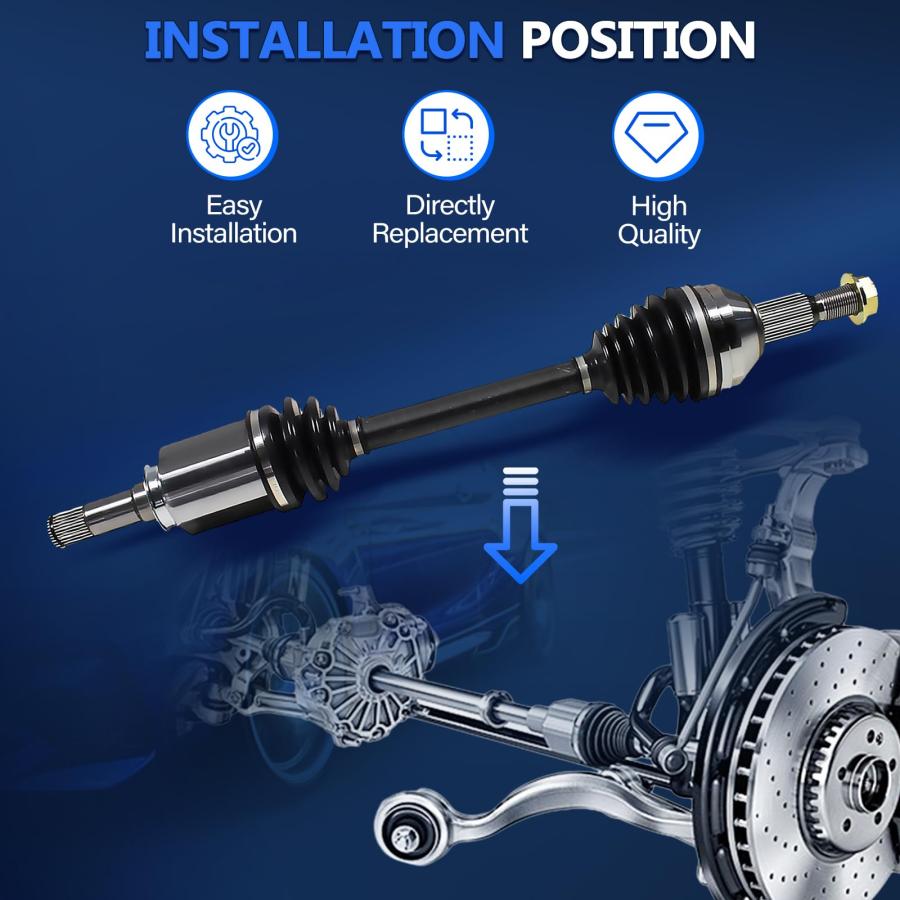 Maxfavor CV Axle Front Fit for Chevy Traverse 2009 2017， GMC Aca 並行輸入品_3