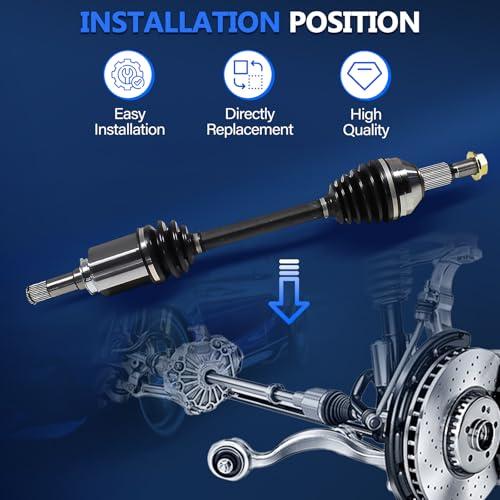Maxfavor CV Axle Front Fit for Chevy Traverse 2009 2017， GMC Aca 並行輸入品_4