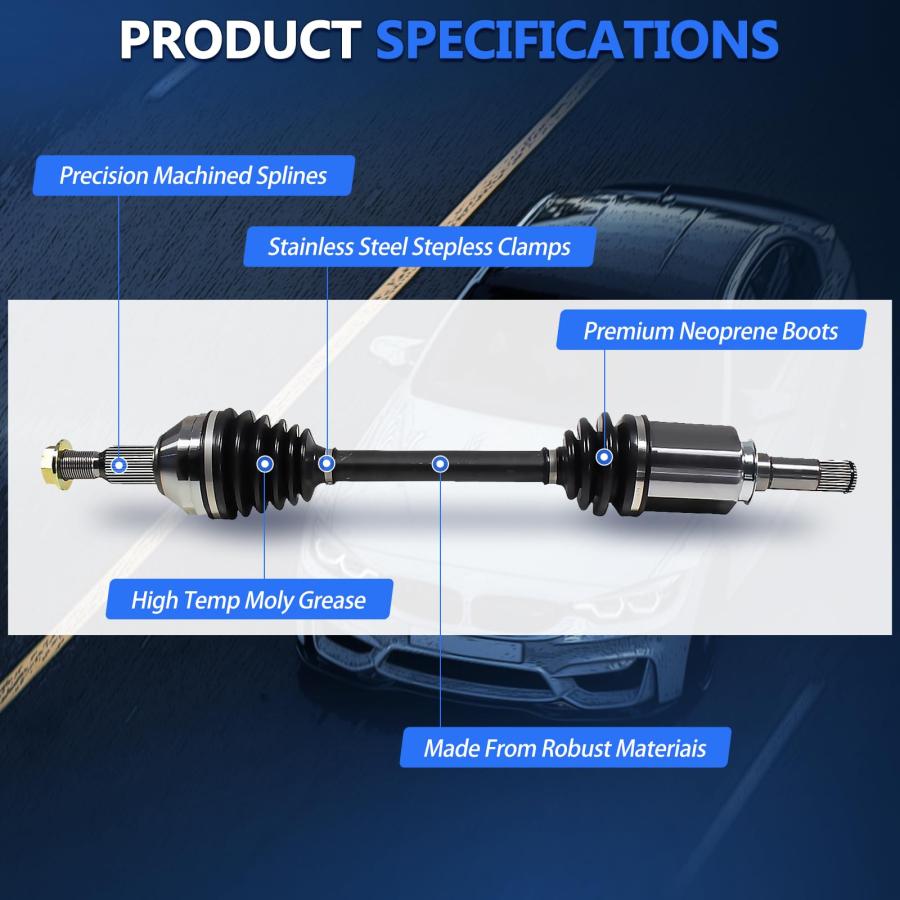 Maxfavor CV Axle Front Fit for Chevy Traverse 2009 2017， GMC Aca 並行輸入品_9