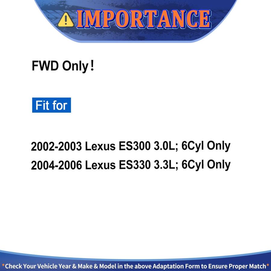 【並行輸入品】 Maxfavor CV Axle Shaft Front FWD Replacement for Lexus ES330 200の画像
