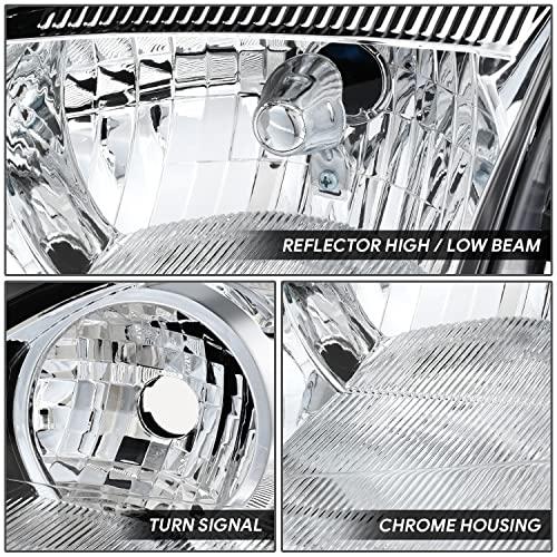 【並行輸入品】DNA MOTORING 左 OEスタイル ヘッドライト 2005 2007 Focus Excludes SVT、クローム/クリ_6