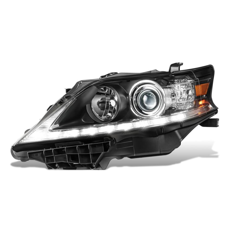 【並行輸入品】DNA MOTORING 左 OEスタイル プロジェクターヘッドライト 13 15 レクサス RX350対応 ブラック/クリアレンの画像