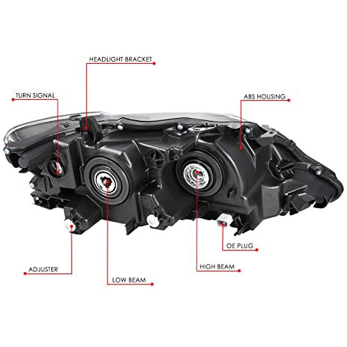 【並行輸入品】DNA MOTORING 左 OEスタイル プロジェクターヘッドライト 13 15 レクサス RX350対応 ブラック/クリアレンの画像
