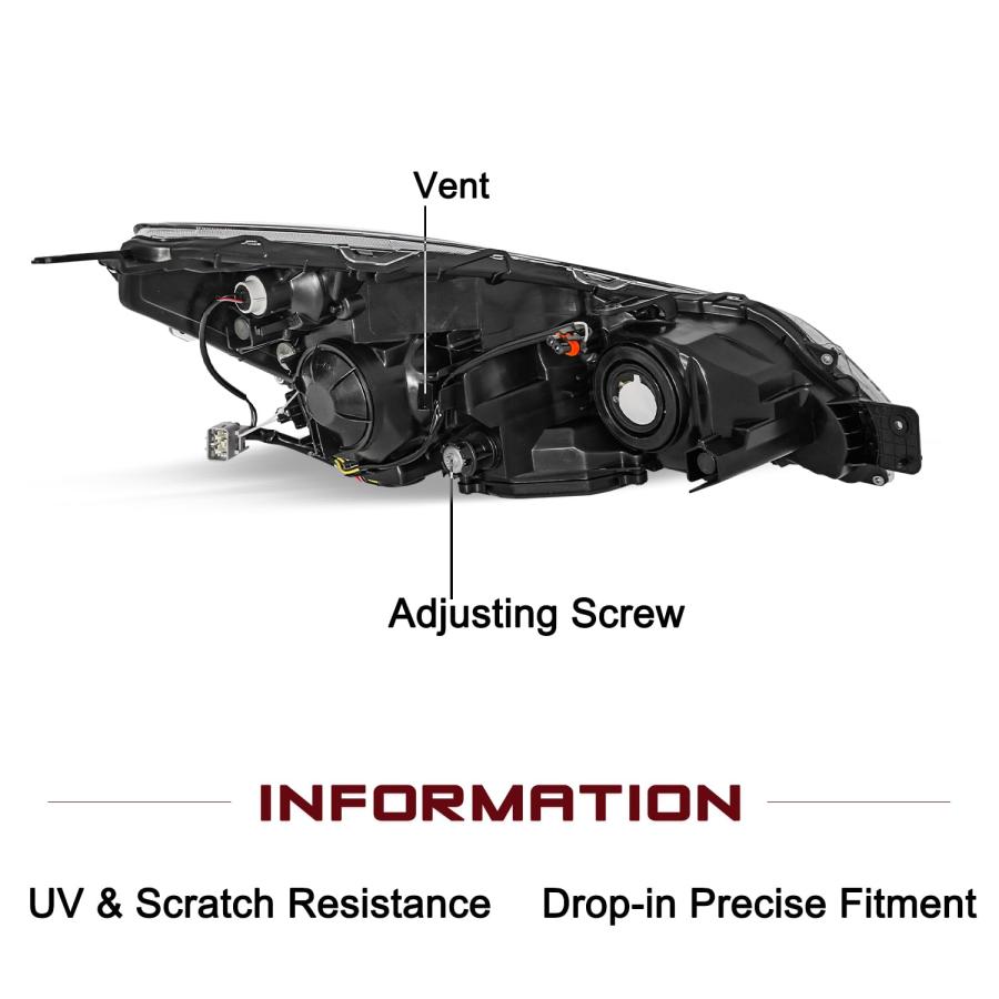 JSBOYAT Headlight Assembly Replacement for 10 14 Subaru Legacy/O 並行輸入品の画像