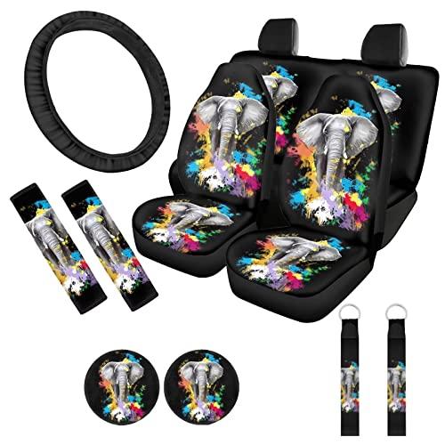 有名人芸能人 ZFRXIGN Elephant Car Seat Cover Full Set for Women Gifts Univers 並行輸入品