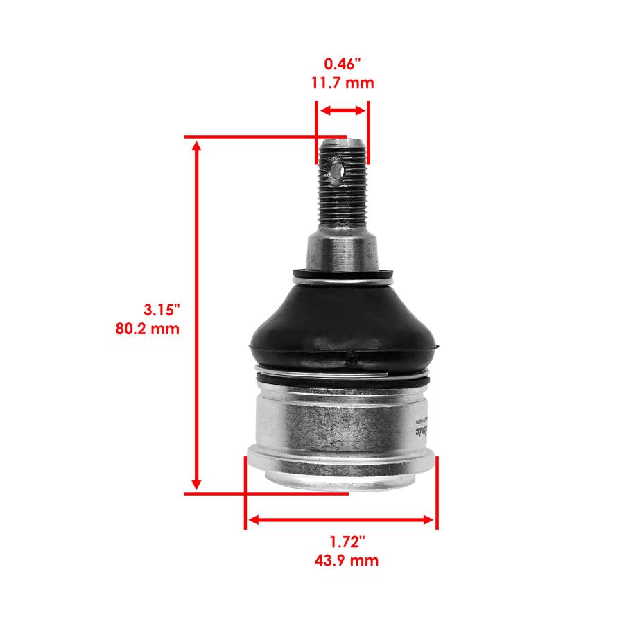 【並行輸入品】 Caltric Front Upper and Lower Ball Joint Compatible with Honda P_3