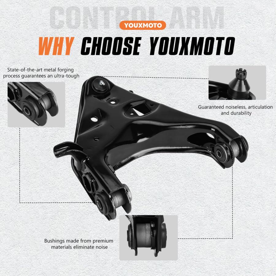 【並行輸入品】 Front Lower Left Side Control Arm w/Ball Joint Assembly Fit for_9
