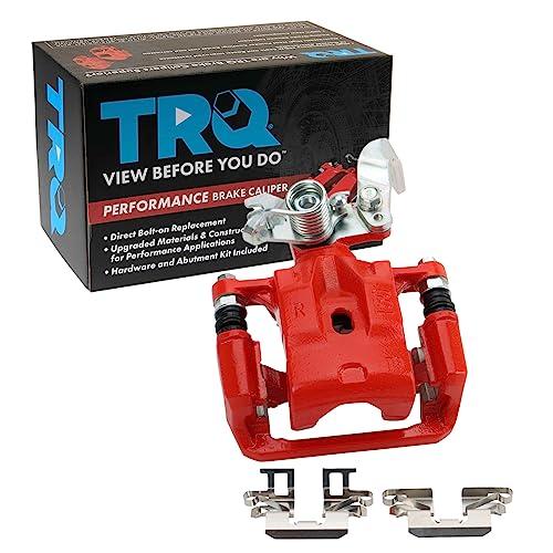 TRQ Rear Right Brake Caliper w/Bracket Performance Red Passenger 並行輸入品_1