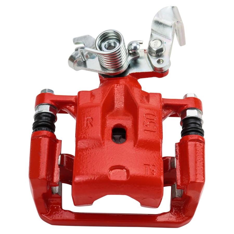 TRQ Rear Right Brake Caliper w/Bracket Performance Red Passenger 並行輸入品_9