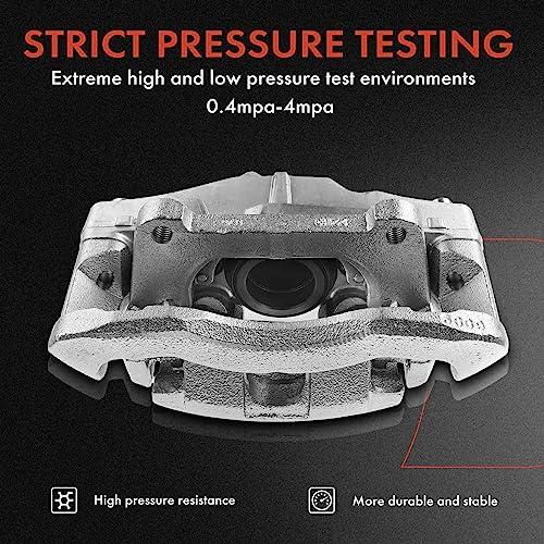 【並行輸入品】 A Premium Front Disc Brake Rotors and Ceramic Pads Kit with Cali_4