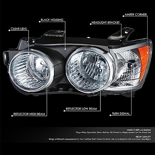 【並行輸入品】DNA MOTORING 左 OEスタイル ヘッドライト クロムベゼル 12 16 Chevy Sonic 対応 OEM HL 0_4